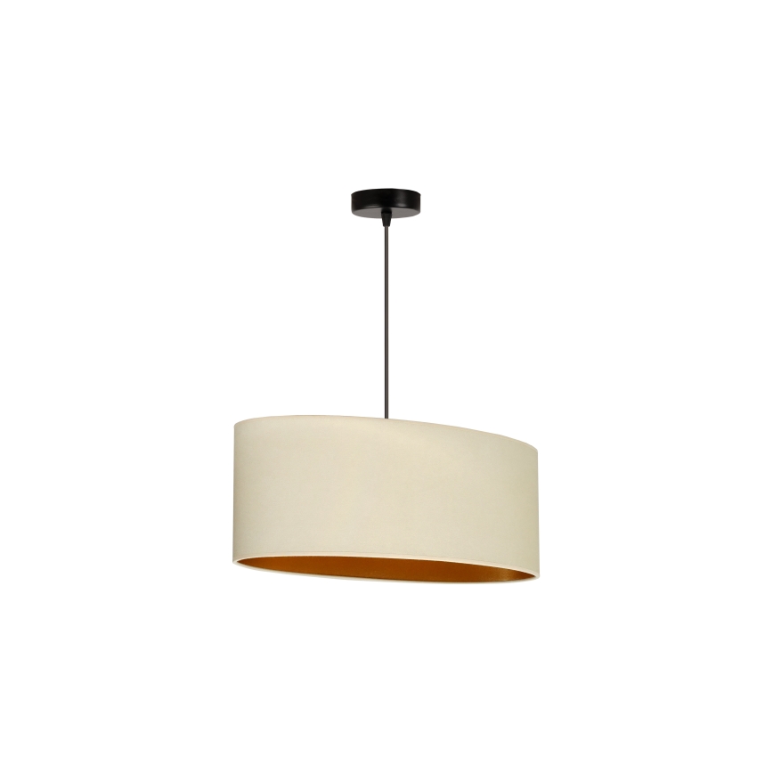 Duolla - Taklampa OVAL VEGAN 1xE27/15W/230V krämvit