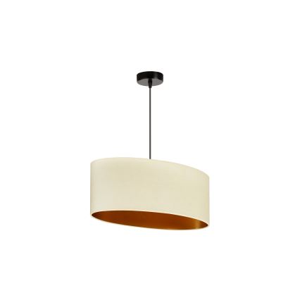 Duolla - Taklampa OVAL VEGAN 1xE27/15W/230V krämvit