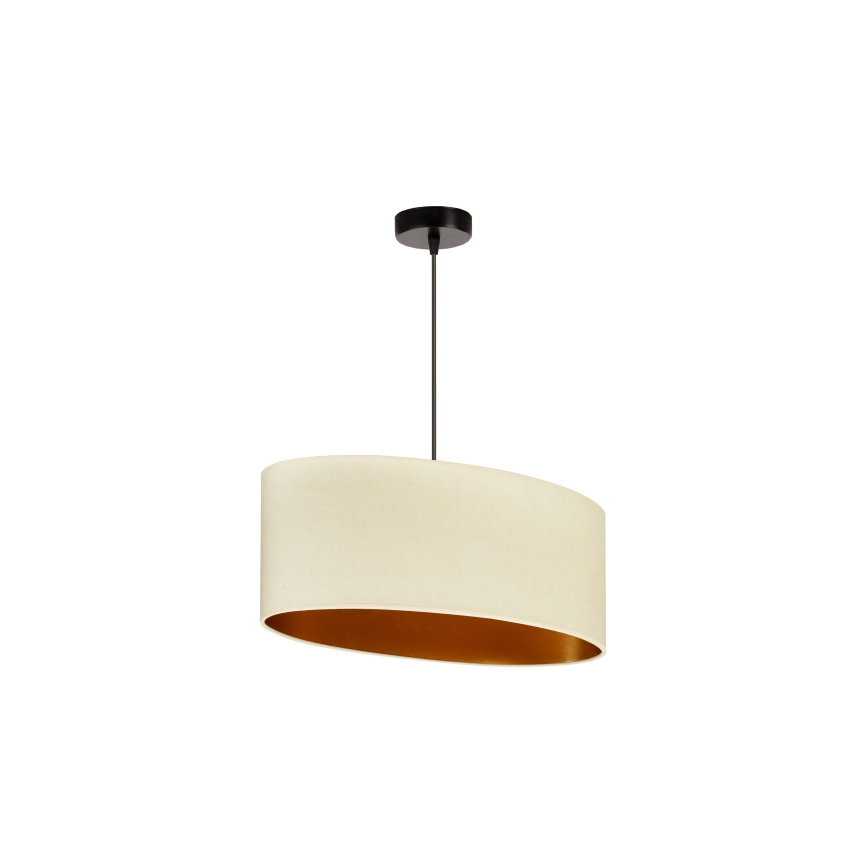 Duolla - Taklampa OVAL VEGAN 1xE27/15W/230V krämvit