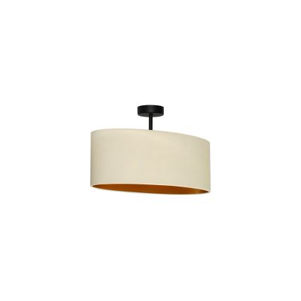 Duolla - Taklampa OVAL VEGAN 1xE27/15W/230V krämvit