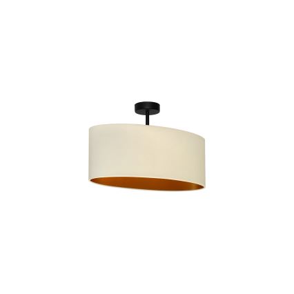Duolla - Taklampa OVAL VEGAN 1xE27/15W/230V krämvit