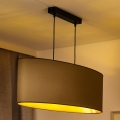 Duolla - Taklampa OVAL VEGAN 2xE27/15W/230V beige