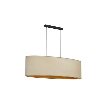 Duolla - Taklampa OVAL VEGAN 2xE27/15W/230V beige
