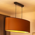 Duolla - Taklampa OVAL VEGAN 2xE27/15W/230V brun