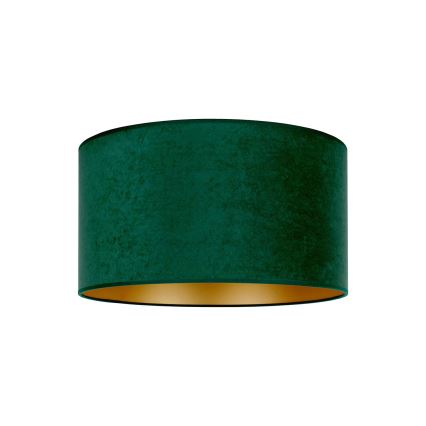 Duolla - Taklampa ROLLER 1xE27/15W/230V Ø 40 cm mörkgrön/guld