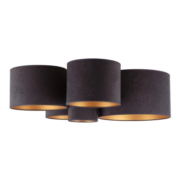 Duolla - Taklampa ROLLER PENTO 5xE27/60W/230V antracit