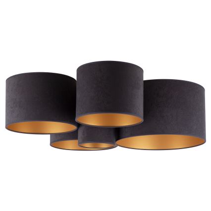 Duolla - Taklampa ROLLER PENTO 5xE27/60W/230V antracit