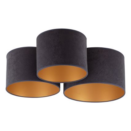 Duolla - Taklampa ROLLER TRIO 3xE27/60W/230V antracit
