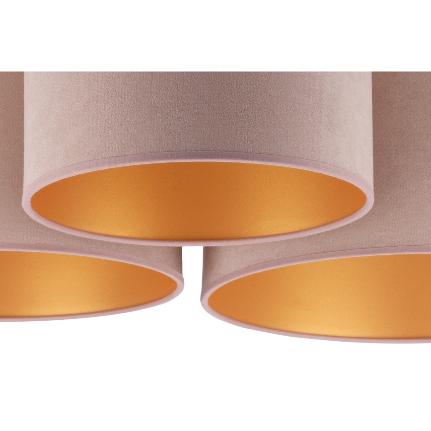Duolla - Taklampa ROLLER TRIO 3xE27/60W/230V brun