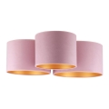 Duolla - Taklampa ROLLER TRIO 3xE27/60W/230V rosa