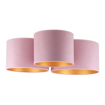 Duolla - Taklampa ROLLER TRIO 3xE27/60W/230V rosa