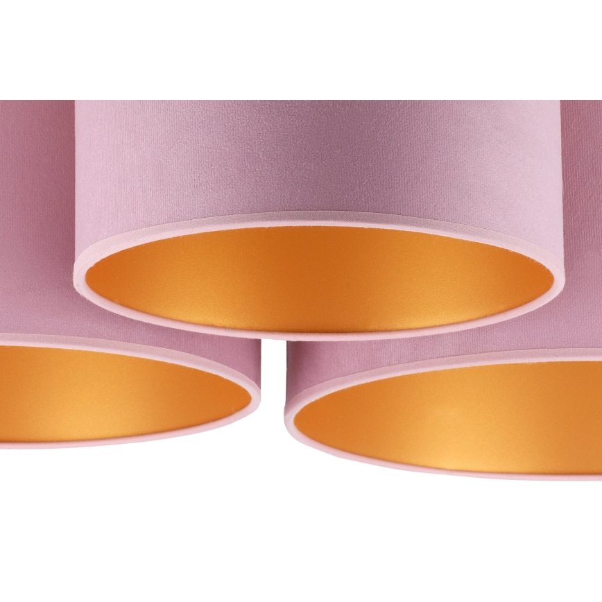 Duolla - Taklampa ROLLER TRIO 3xE27/60W/230V rosa