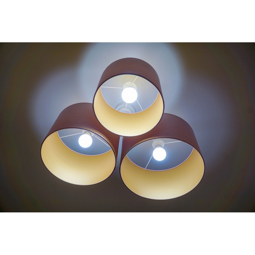 Duolla - Taklampa ROLLER TRIO 3xE27/60W/230V rosa
