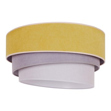 Duolla - Taklampa TRIO 1xE27/15W/230V diameter 45 cm gul/grå/vit