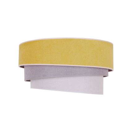 Duolla - Taklampa TRIO 1xE27/15W/230V diameter 45 cm gul/grå/vit