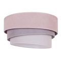 Duolla - Taklampa TRIO 1xE27/15W/230V diameter 45 cm rosa/grå/vit