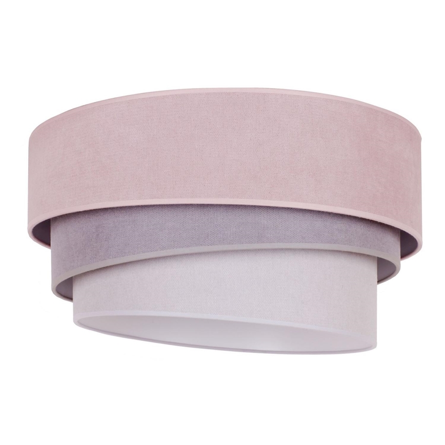 Duolla - Taklampa TRIO 1xE27/15W/230V diameter 45 cm rosa/grå/vit