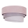 Duolla - Taklampa TRIO 1xE27/15W/230V diameter 45 cm rosa/grå/vit
