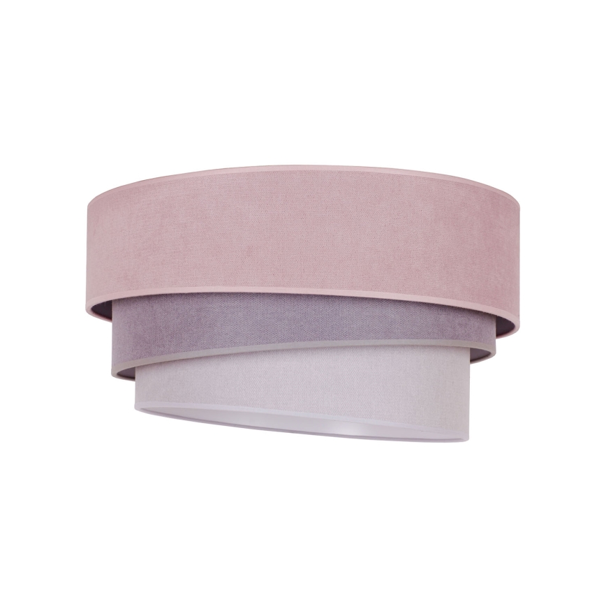Duolla - Taklampa TRIO 1xE27/15W/230V diameter 45 cm rosa/grå/vit
