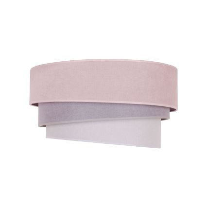 Duolla - Taklampa TRIO 1xE27/15W/230V diameter 45 cm rosa/grå/vit