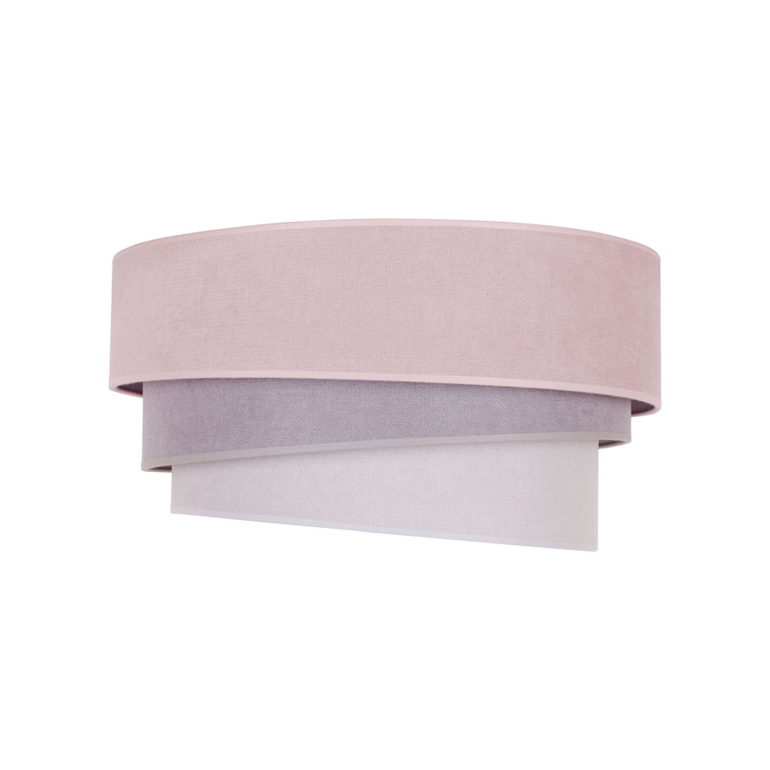 Duolla - Taklampa TRIO 1xE27/15W/230V diameter 45 cm rosa/grå/vit
