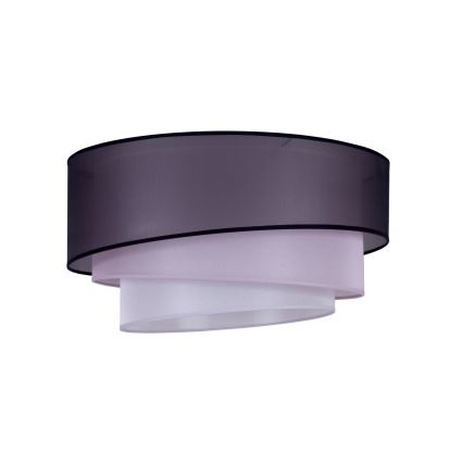 Duolla - Taklampa TRIO 1xE27/15W/230V diameter 45 cm svart/rosa/silver