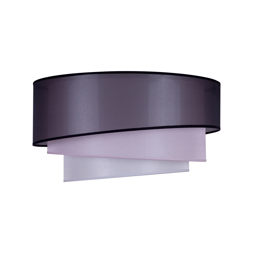 Duolla - Taklampa TRIO 1xE27/15W/230V diameter 45 cm svart/rosa/silver