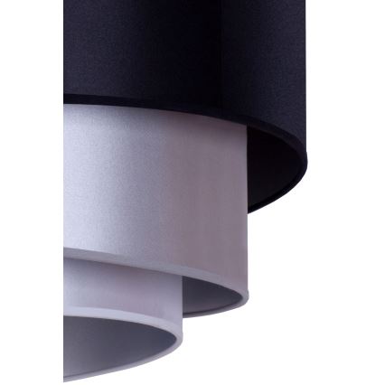 Duolla - Taklampa TRIO 1xE27/15W/230V diameter 45 cm svart/silver