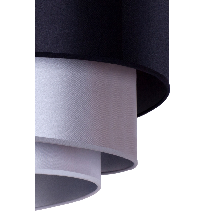Duolla - Taklampa TRIO 1xE27/15W/230V diameter 45 cm svart/silver