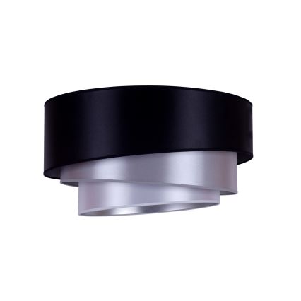 Duolla - Taklampa TRIO 1xE27/15W/230V diameter 45 cm svart/silver