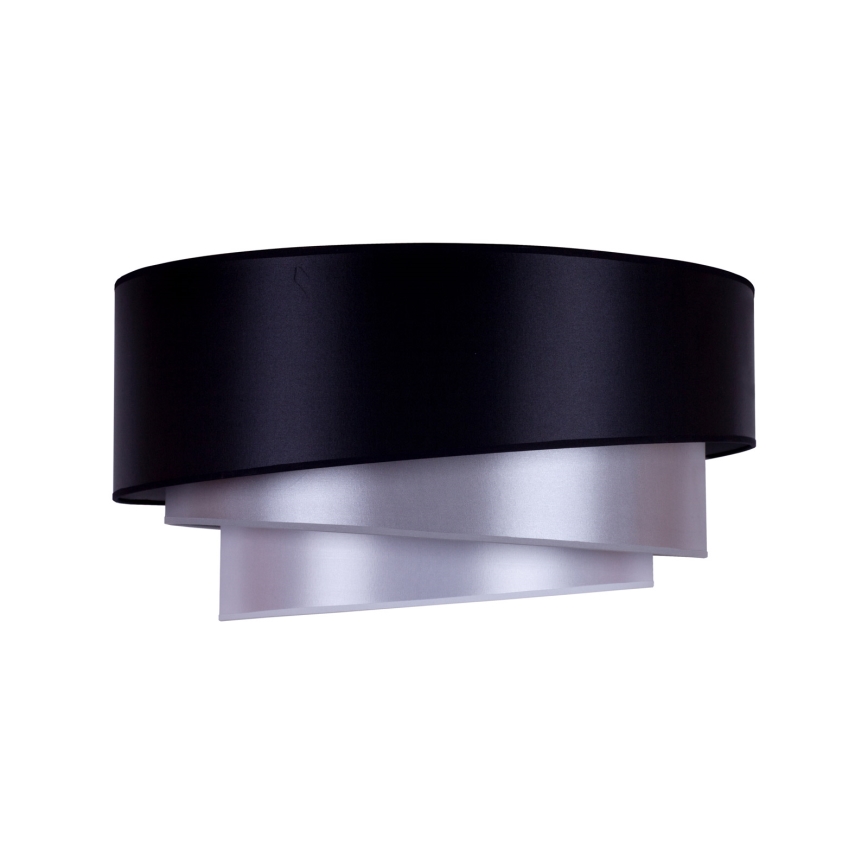 Duolla - Taklampa TRIO 1xE27/15W/230V diameter 45 cm svart/silver