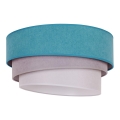 Duolla - Taklampa TRIO 1xE27/15W/230V diameter 45 cm turkos/grå/vit