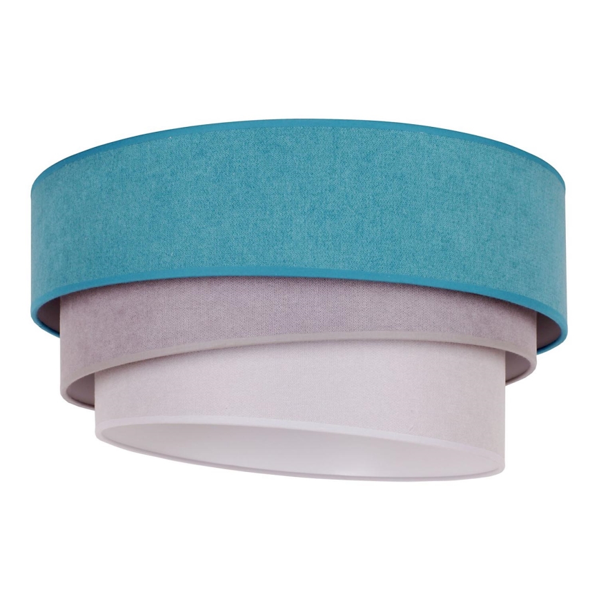 Duolla - Taklampa TRIO 1xE27/15W/230V diameter 45 cm turkos/grå/vit