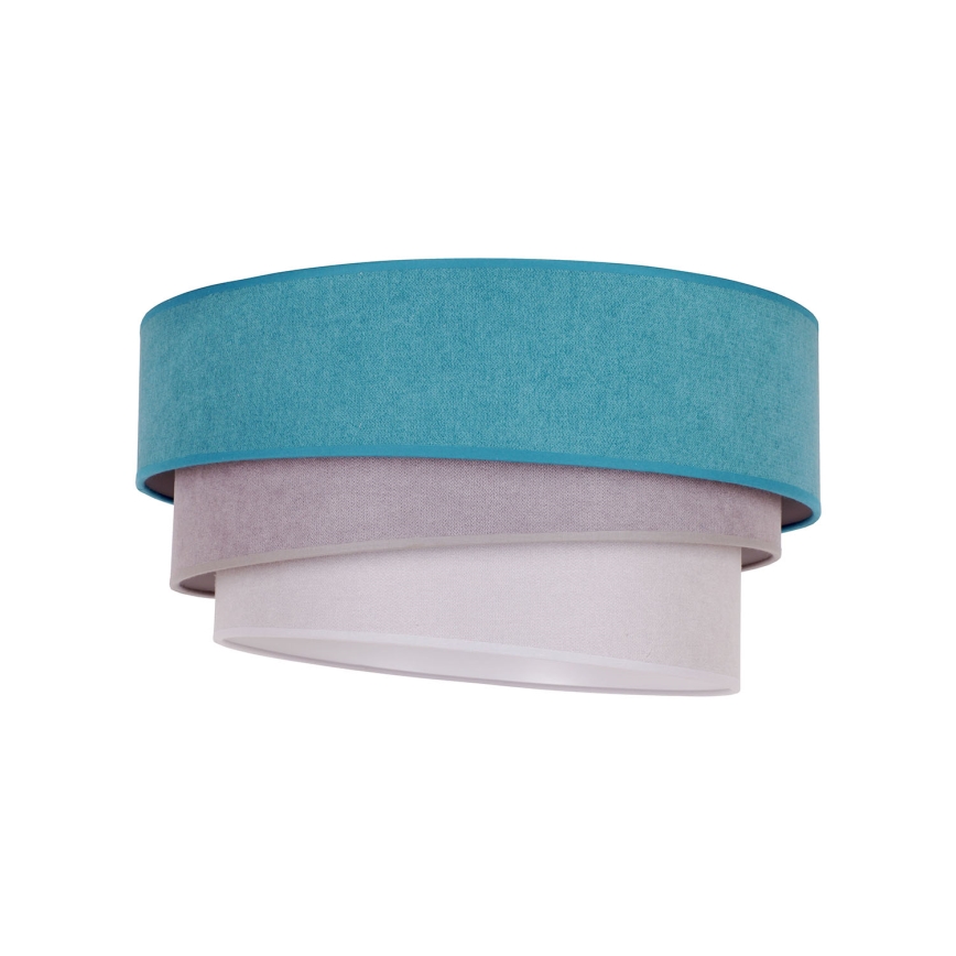 Duolla - Taklampa TRIO 1xE27/15W/230V diameter 45 cm turkos/grå/vit
