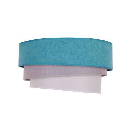 Duolla - Taklampa TRIO 1xE27/15W/230V diameter 45 cm turkos/grå/vit
