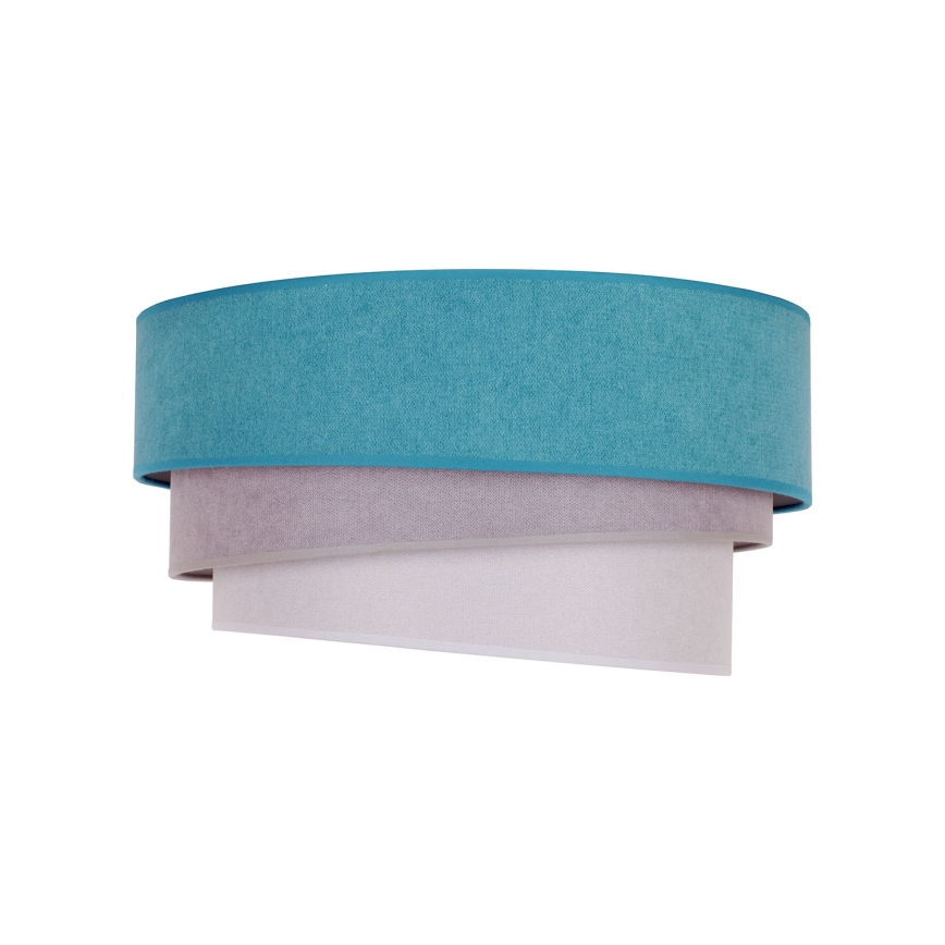 Duolla - Taklampa TRIO 1xE27/15W/230V diameter 45 cm turkos/grå/vit