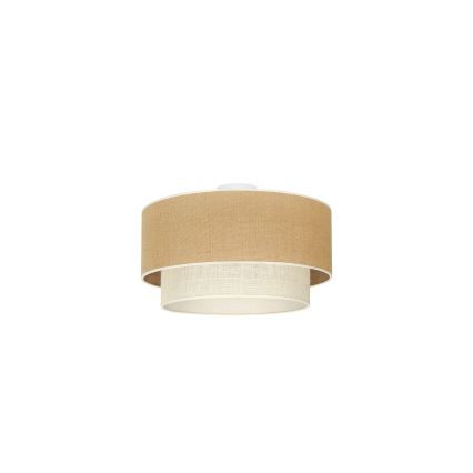 Duolla - Taklampa YUTE BOHO 1xE27/15W/230V diameter 45 cm brun/grädde