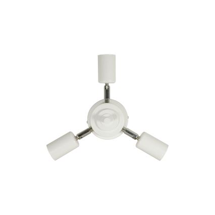 Duolla - Taklampa YUTE BOHO 3xE27/15W/230V diameter 60 cm brun/grädde