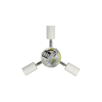 Duolla - Taklampa YUTE BOHO 3xE27/15W/230V diameter 60 cm brun/grädde