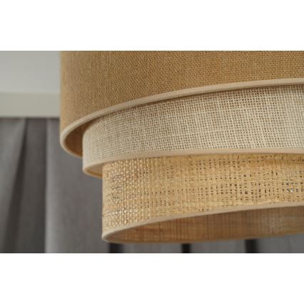 Duolla - Taklampa YUTE TRIO 1xE27/15W/230V diameter 45 cm brun/grå/beige
