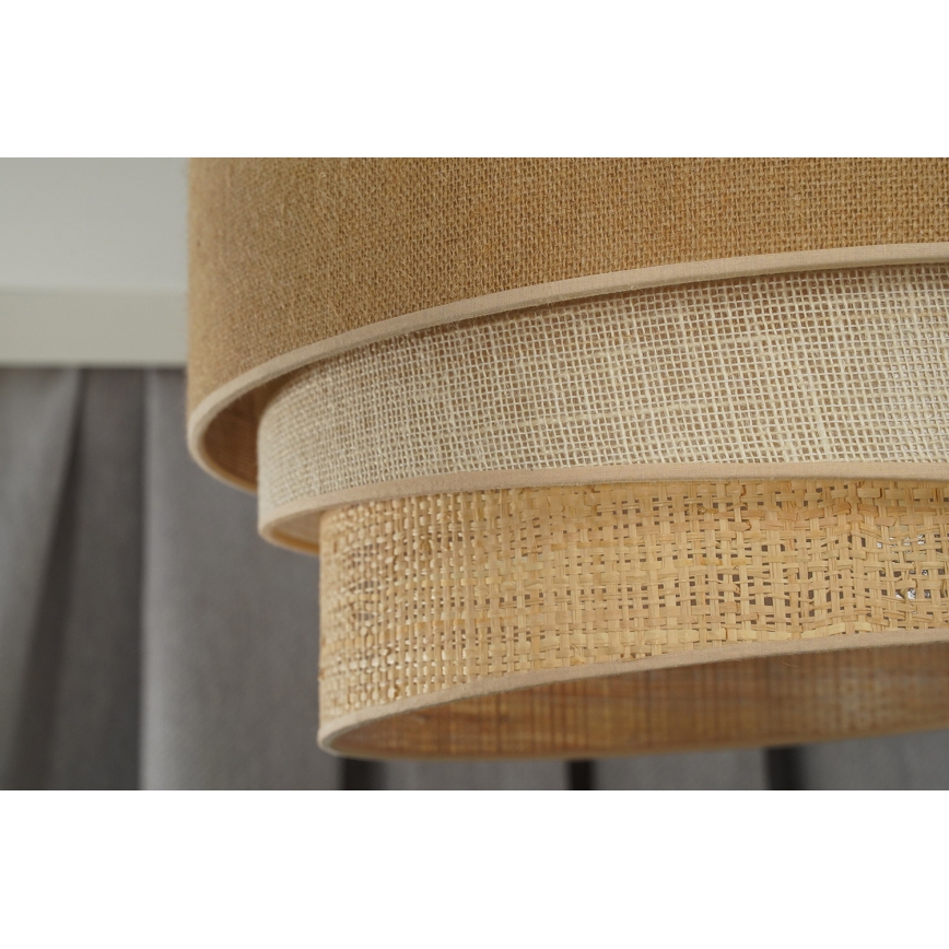 Duolla - Taklampa YUTE TRIO 1xE27/15W/230V diameter 45 cm brun/grå/beige