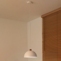 Duolla - Takpendel med kabel IRONLINE 1xE27/15W/230V Ø 27 cm vit/koppar