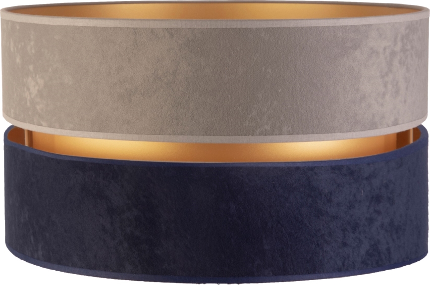 Duolla - Universal lampskärm DUO E27 diameter 40 cm grå/blå/guld