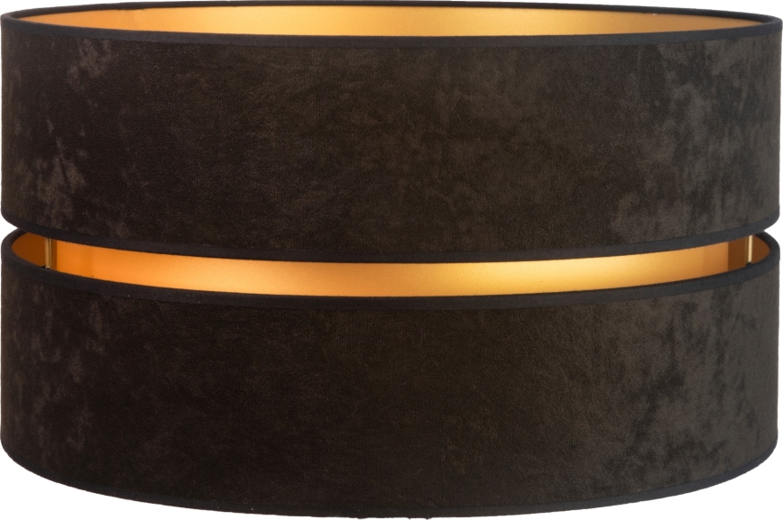 Duolla - Universal lampskärm DUO E27 diameter 40 cm svart/guld
