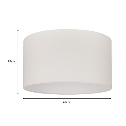 Duolla - Universal lampskärm ROLLER E27 diameter 45 cm grädde