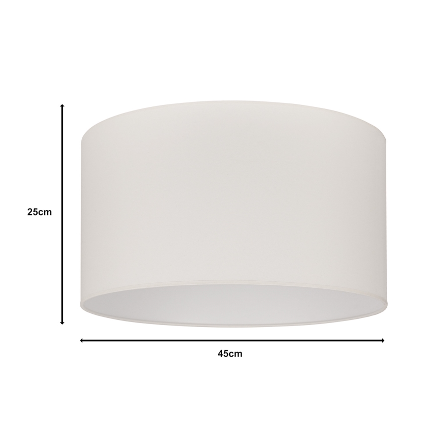 Duolla - Universal lampskärm ROLLER E27 diameter 45 cm grädde