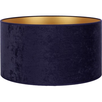 Duolla - Universal lampskärm VELVET E27 diameter 35 cm blå/guld