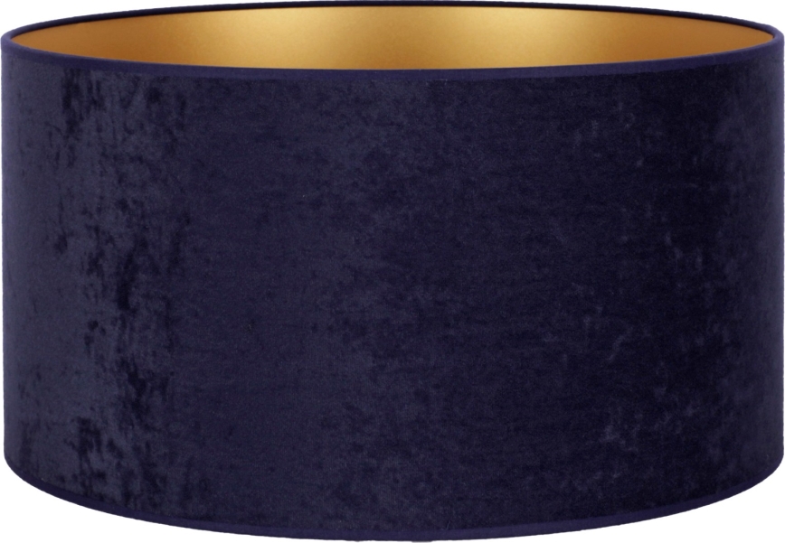 Duolla - Universal lampskärm VELVET E27 diameter 35 cm blå/guld