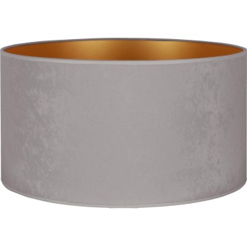 Duolla - Universal lampskärm VELVET E27 diameter 35 cm grå/guld