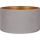 Duolla - Universal lampskärm VELVET E27 diameter 35 cm grå/guld